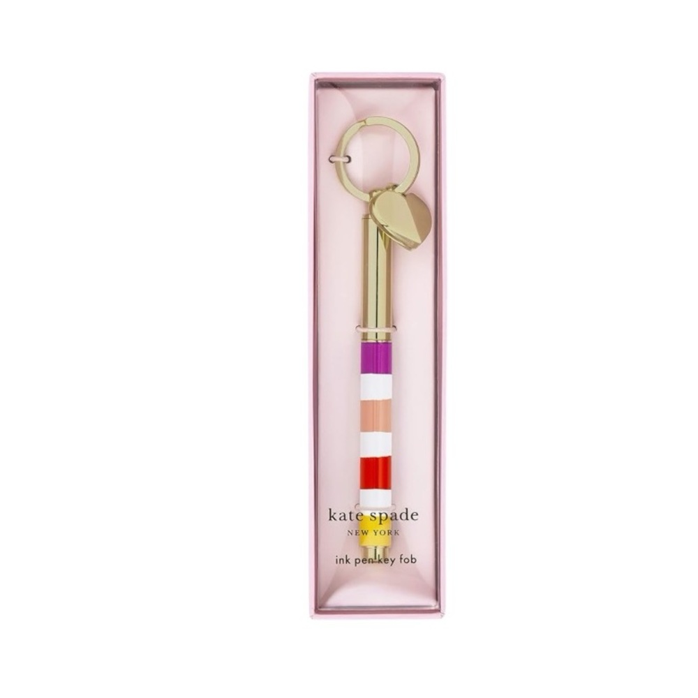 Kate Spade Multicolor Striped Keychain pen
